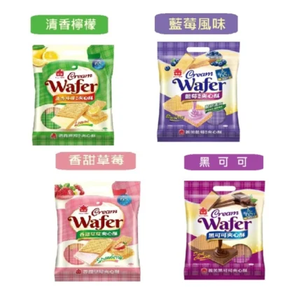 義美 義美夾心酥400gX2袋(清香檸檬/草莓/藍莓/黑可可)